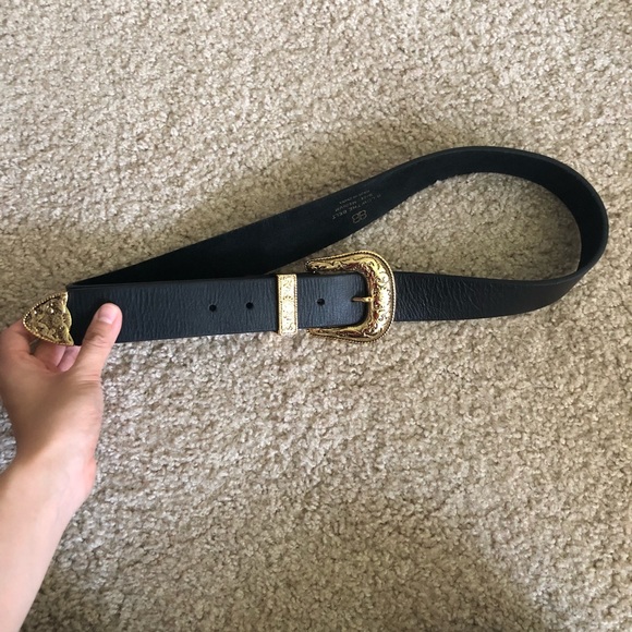 B-Low the Belt Accessories - B low the belt black gold belt, size m